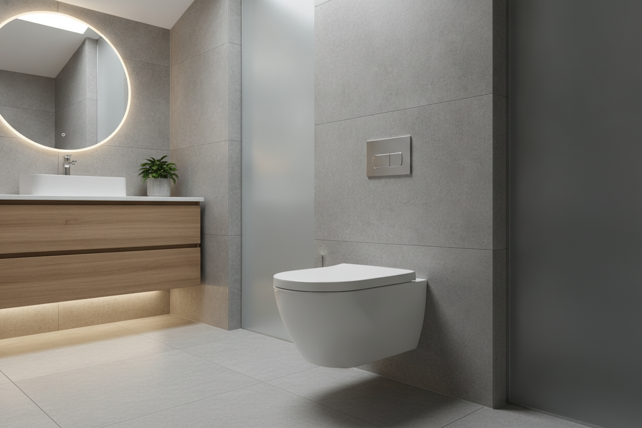 Væghængt toilet: En moderne og pladsbesparende løsning til badeværelset